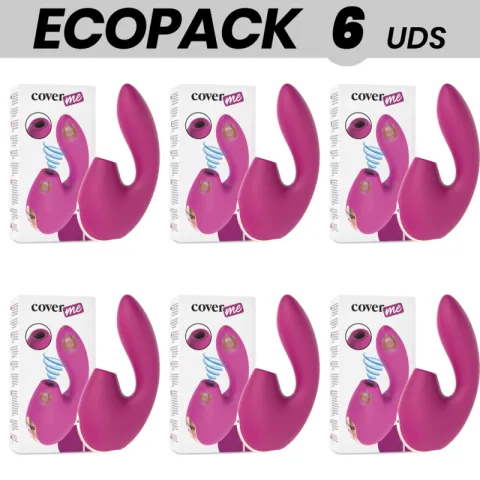ECOPACK 6 UNITÉS - STIMULATEUR CLITORAL ET POINT G COVERME
