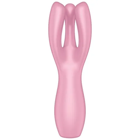 SATISFYER - VIBRATEUR THREESOME 3 ROSE