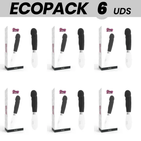 ECOPACK 6 UNITÉS - VIBRATEUR GLOSSY PAUL NOIR