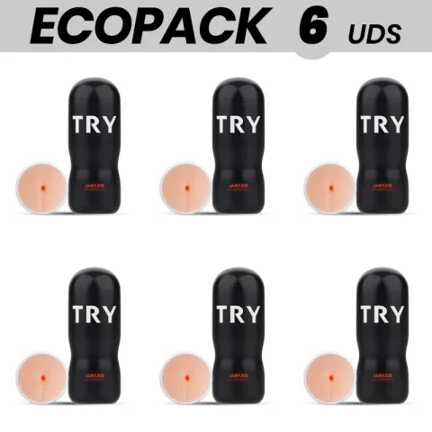 ECOPACK 6 UNITÉS - JAMYJOB MASTURBATEUR ANUS EXCITANT