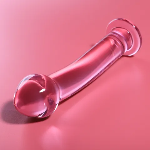 NEBULA SERIES BY IBIZA - MODÈLE 11 GODE EN VERRE BOROSILICATE ROSE 16 CM -O- 3 CM