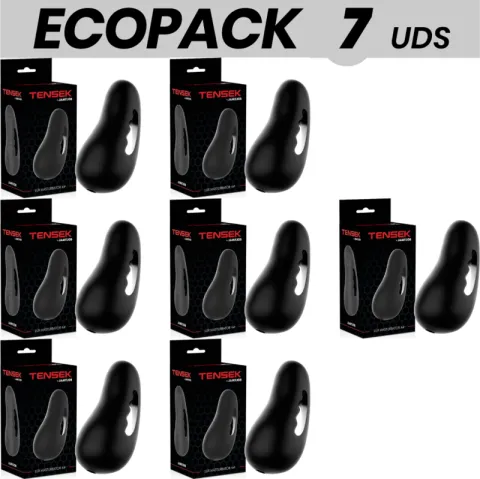 ECOPACK 7 UNITÉS - JAMYJOB MASTURBATEUR EXTREME TENSEK 4 NOIR