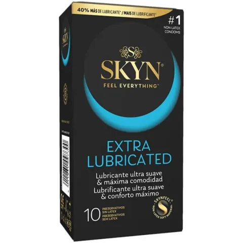 SKYN - PRÉSERVATIF EXTRA LUBRIFIÉ 10 UNITÉS
