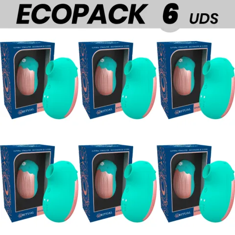 ECOPACK 6 UNITÉS - RITHUAL SHUSHU NOUVELLE GÉNÉRATION CLITORIAL AQUA