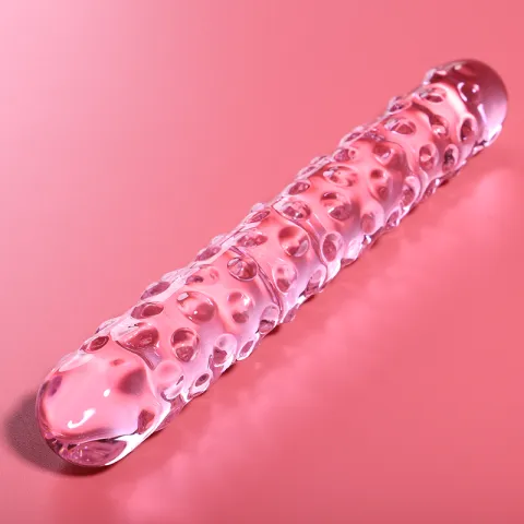 NEBULA SERIES BY IBIZA - MODÈLE 15 GODE EN VERRE BOROSILICATE ROSE 18.5 CM -O- 3 CM