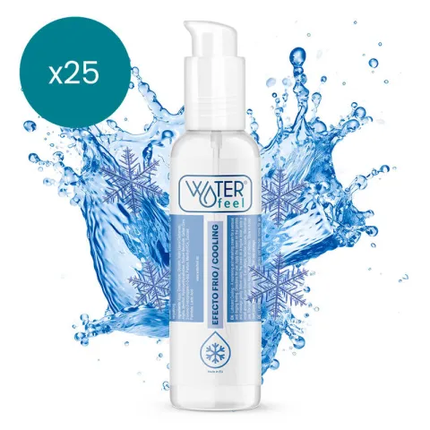 WATERFEEL - LUBRIFIANT EFFET FROID 150 ML PACK 25 UNITÉS