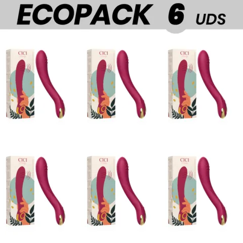 ECOPACK 6 UNITÉS - CICI BEAUTY PREMIUM SILICONE G-SPOT VIBRATOR