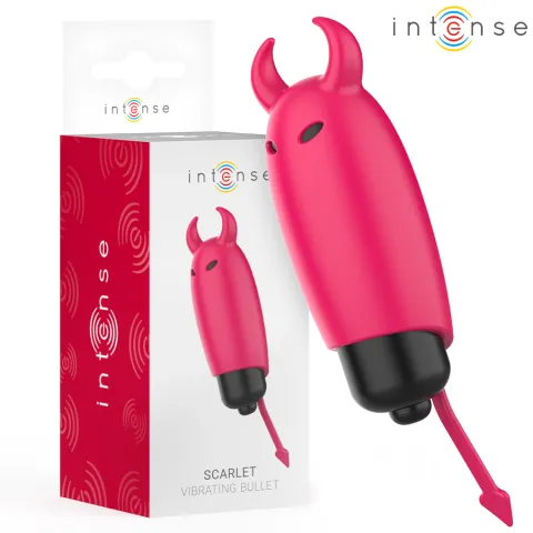 INTENSE - BALLE VIBRANTE ÉCARLATE RED DEMON 9,3 X 2,4 CM
